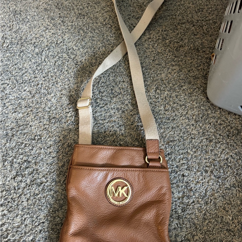 Michael Kors Tan Leather Crossbody